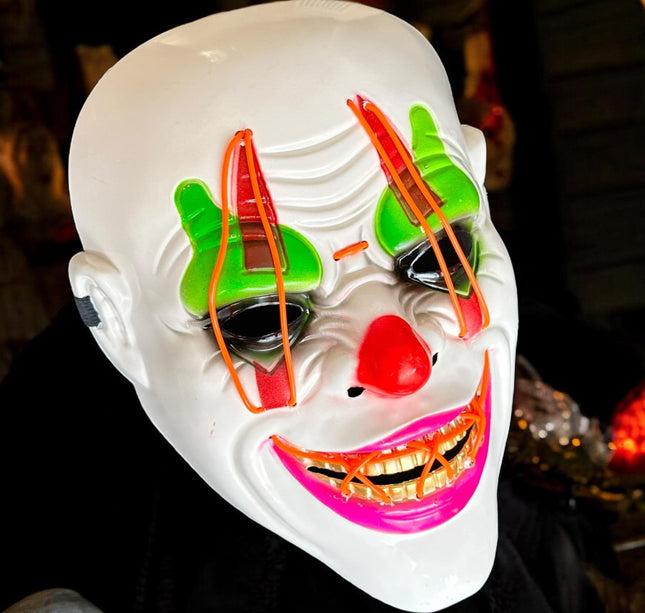 Mascará Halloween Payaso con Luz