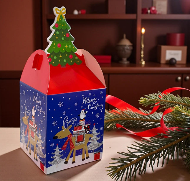 12 Cajita Regalo Santa $3.3 c/u