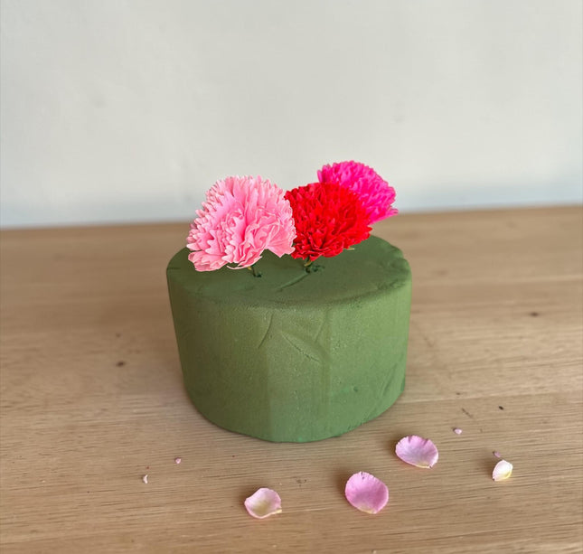 4 Esponja para Poner Flores Circular $33 c/u