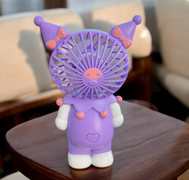Ventilador Kuromi de Mano Tornasol