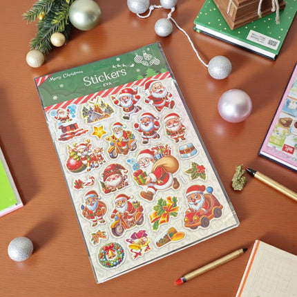 12 Stickers Navideños Santa $18 c/u