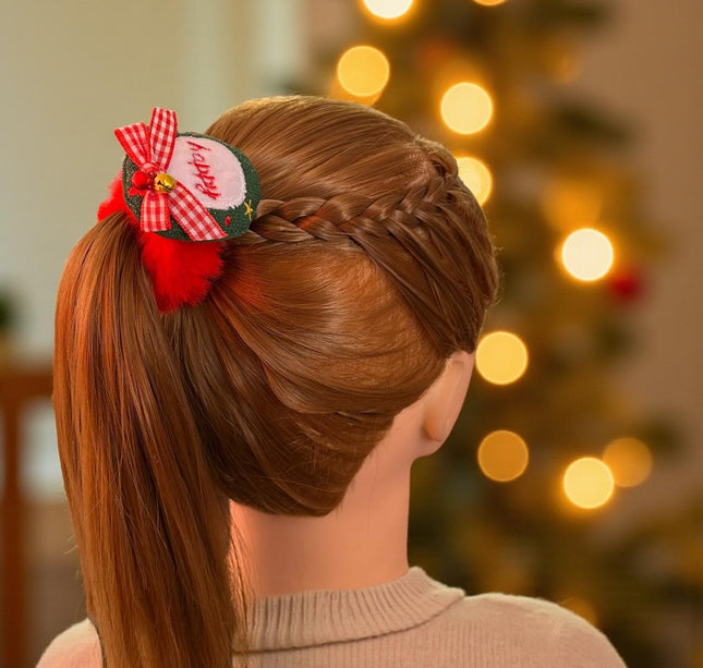 12 Scrunchie Dona Navideña $7.5 c/u