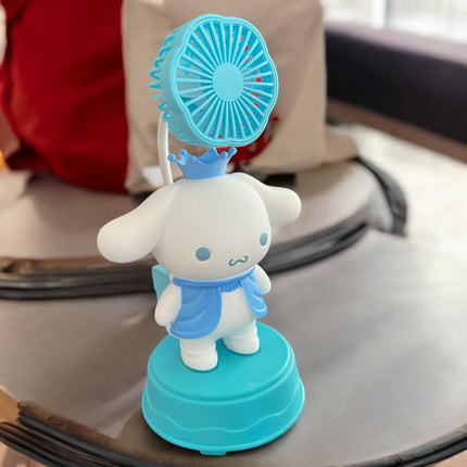 2 Ventilador Cinamorrol con Figura 3D y Sacpauntas $89 c/u