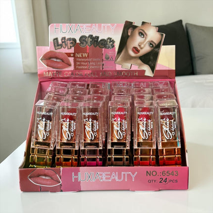 12 Labiales Matte "Shine" Huxia $11 c/u