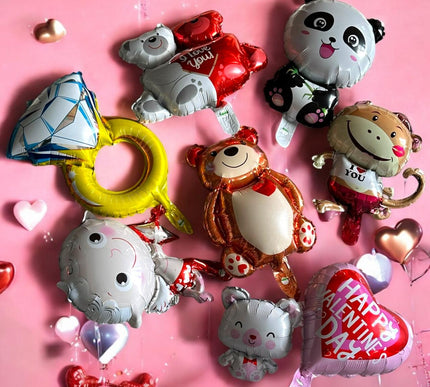 10 Globos de Figuras San Valentin $3.5 c/u