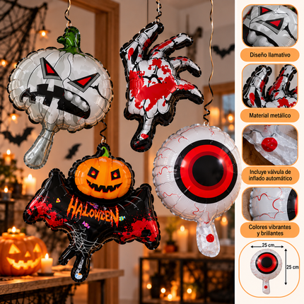 10 Globos Ch Halloween $3 c/u (modelos surtidos)