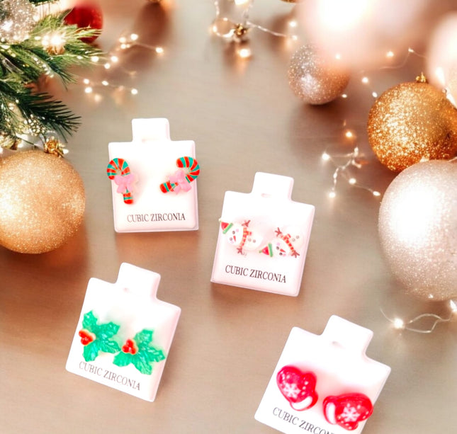 36 Aretes Navideños figura 3D $4.14 c/u