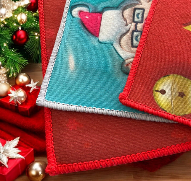 6 Tapetes Navideños con costuras $29 c/u