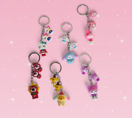 12 Llaveros Sanrio 3 en 1 $5.76 c/u