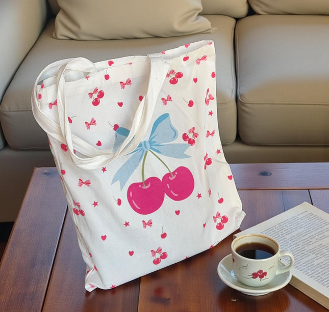 6 Bolsa Tipo Totte Cherrys $29 c/u