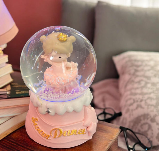 Bola de Cristal Mini Bailarina con Luz