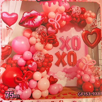 Sets Globos (73 piezas) San Valentin Colores y Formas combinadas