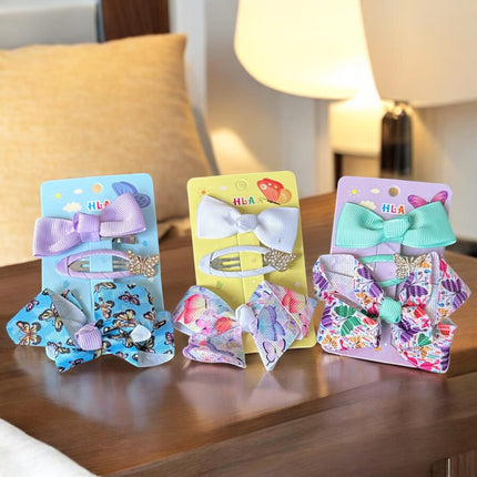 12 Sets de Pasadores con Moños Mariposas $5.9 c/u