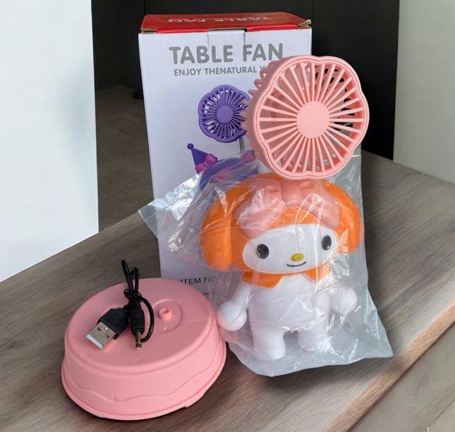 Ventilador ajustable MyMelody con sacapuntas