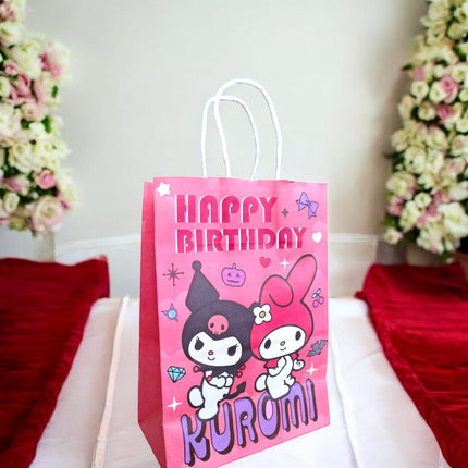 12 Bolsas para regalo Kuromi $6.5 c/u