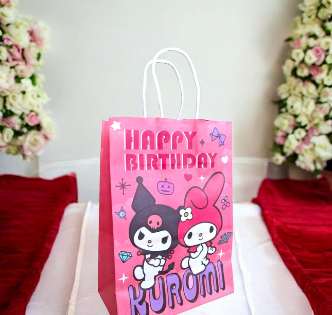 12 Bolsas para regalo Kuromi $6.5 c/u