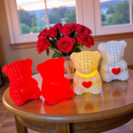 12 Ositos Linternas Rojos/Blancos $16.5 c/u