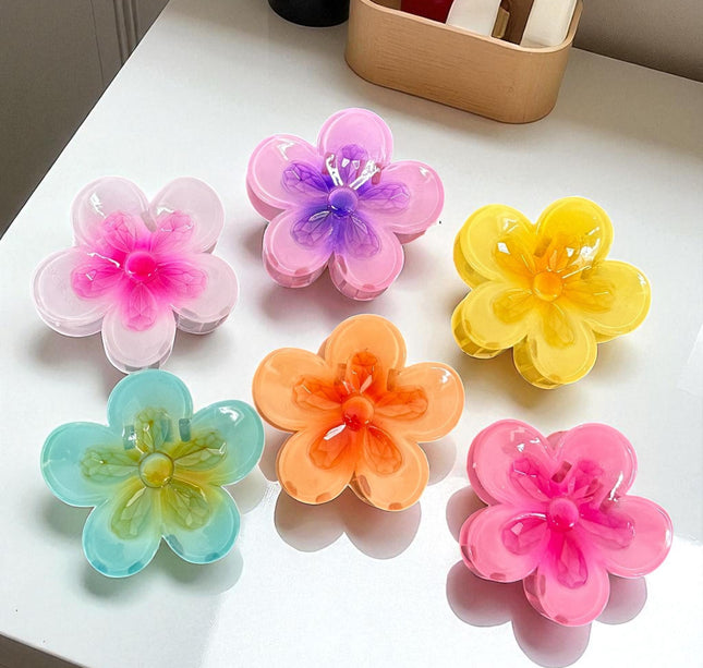 12 Pinzas Flor Pequeña Hermosas $6.75 c/u