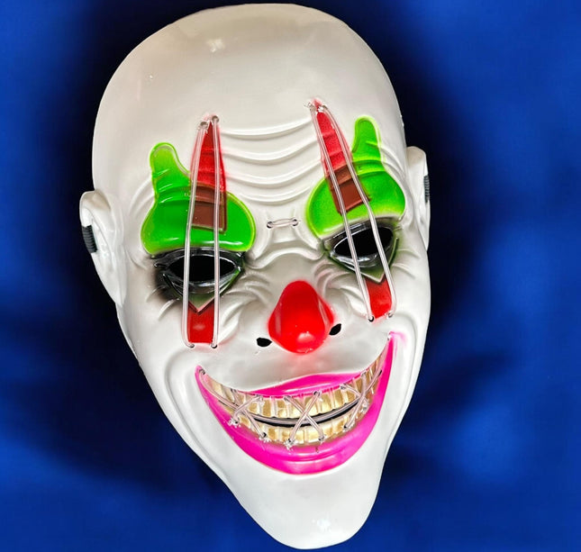 Mascará Halloween Payaso con Luz