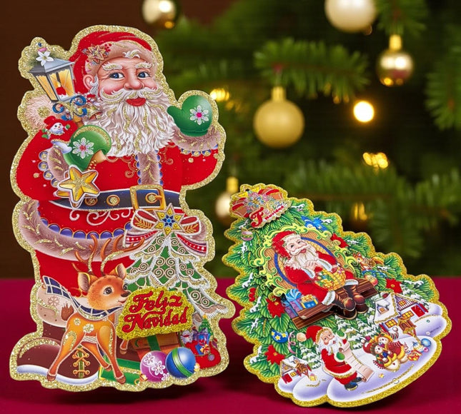 10 Santa decorativo colgante Navideño $6 c/u