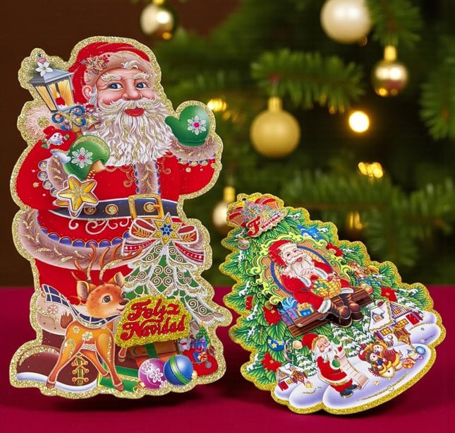10 Santa decorativo colgante Navideño $6 c/u