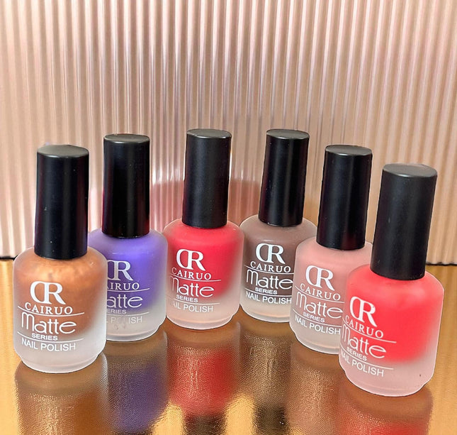 24 Esmaltes para uñas Matte "Cairuo" $12.9 c/u