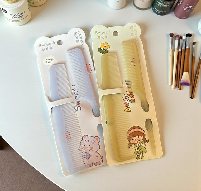 12 Sets dos Peines para Cabello Colores $5.7 c/u