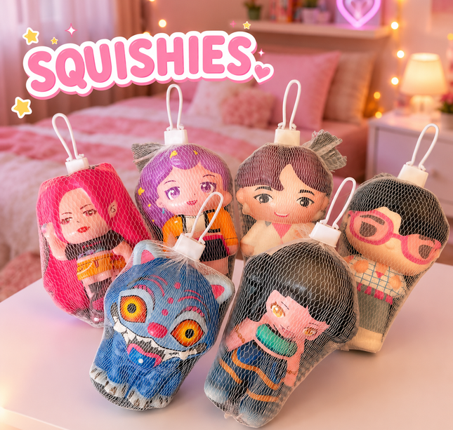 12 Maxi Squishies Guerreras K-Pop $29 c/u