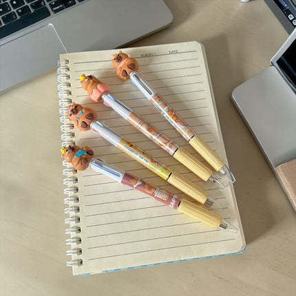 48 Lapiceros Capibara Multitinta Figura 3D 4 Colores $6 c/u