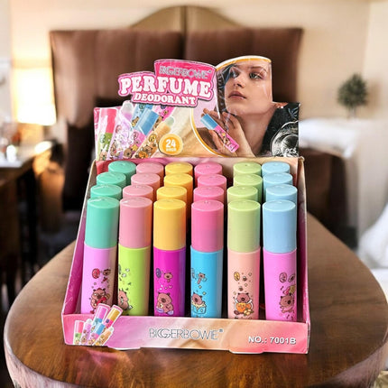 24 Perfume en Roll On Capibaras $10.5 c/u