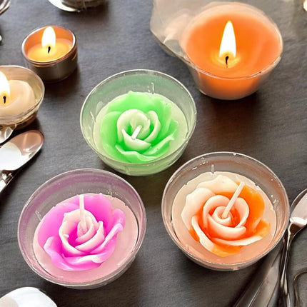 3 Sets 6 Velas Rosas de Colores $65 c/u