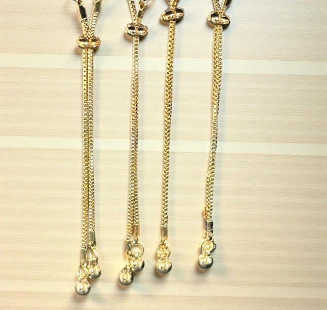 12 Pulseras Doradas Pedreria Ajustable $11.9 c/u