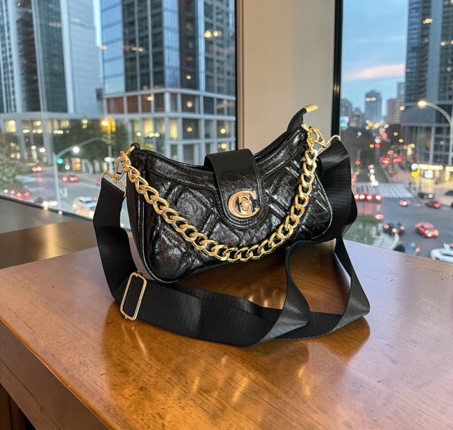 Bolso de Mujer "C" Dorado Colores