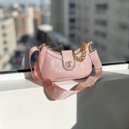 Bolso de Mujer "C" Dorado Colores