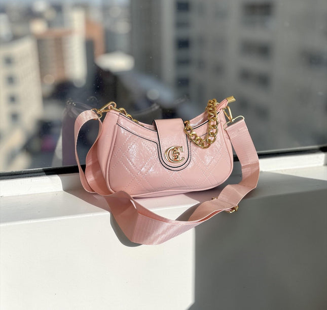 Bolso de Mujer "C" Dorado Colores