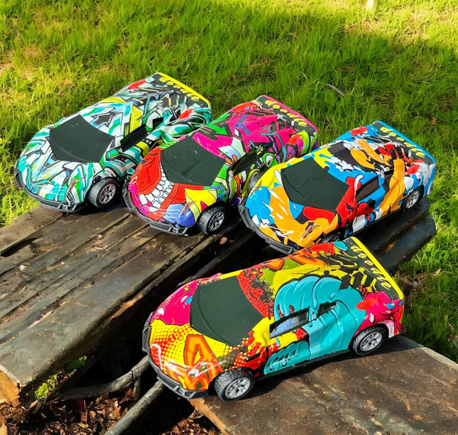 6 Carros de Fricción Juguetes Decorados $7.5 c/u