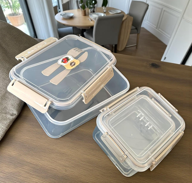 Set de 3 Toppers Tipo Lonchera con Cubiertos