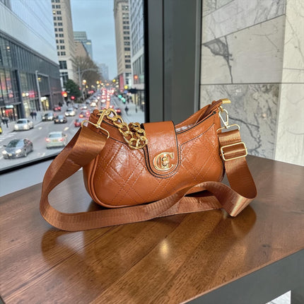 Bolso de Mujer "C" Dorado Colores