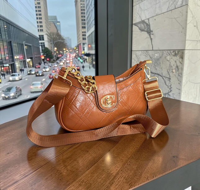 Bolso de Mujer "C" Dorado Colores