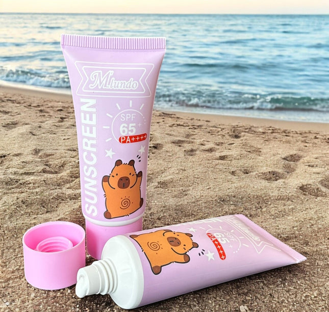 24 Cremas con Protector Solar Capibaras  $9.8 c/u