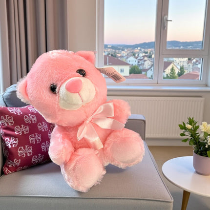 Oso de Peluche Moñito Colores 22CM