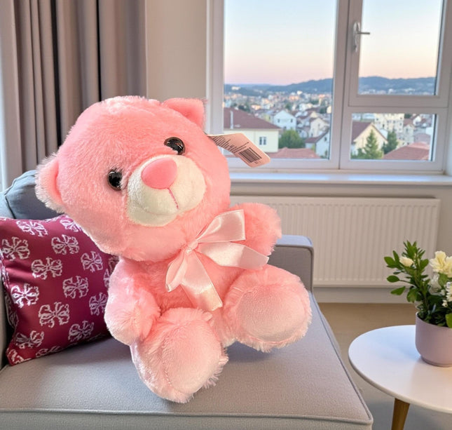 Oso de Peluche Moñito Colores 22CM