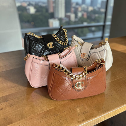 Bolso de Mujer "C" Dorado Colores