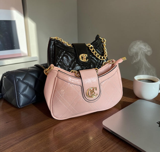 Bolso de Mujer "C" Dorado Colores