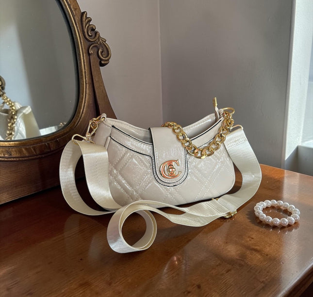 Bolso de Mujer "C" Dorado Colores