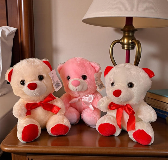 Oso de Peluche Moñito Colores 22CM