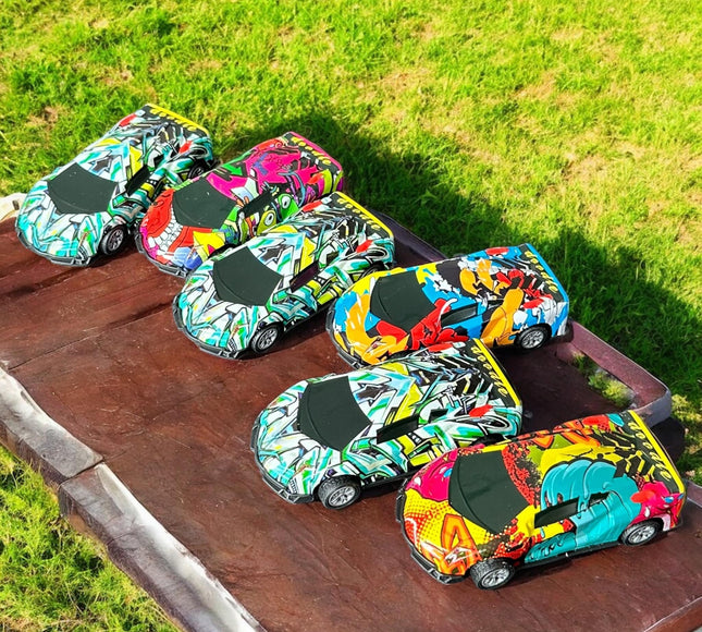 6 Carros de Fricción Juguetes Decorados $7.5 c/u