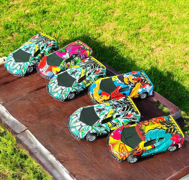 6 Carros de Fricción Juguetes Decorados $7.5 c/u