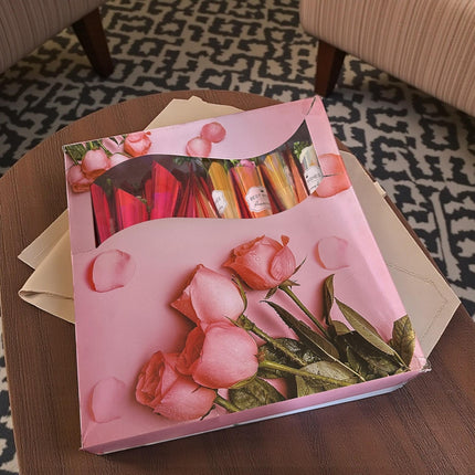 12 Rosa Individual Tornasol "San Valentin" $19 c/u