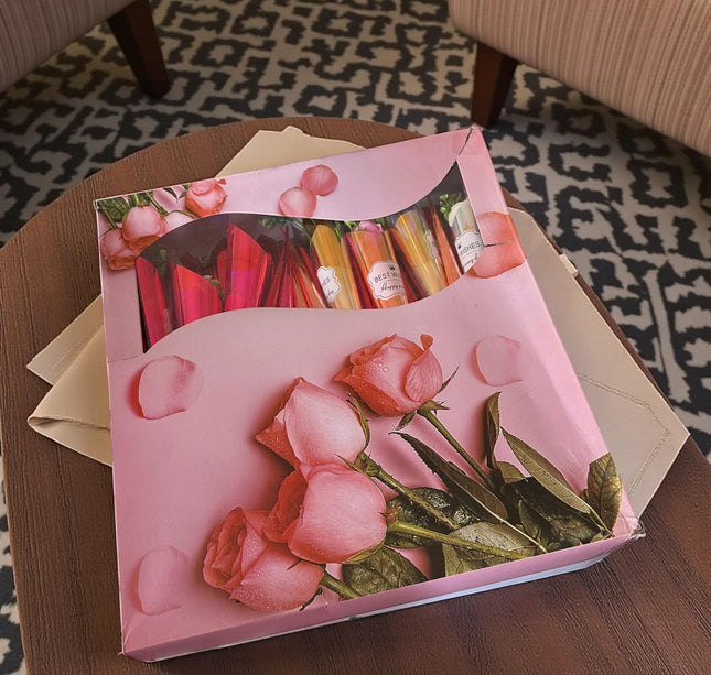 12 Rosa Individual Tornasol "San Valentin" $19 c/u